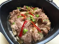 鮮嫩杏鮑豬肉燒｜飛利浦氣炸鍋 蒸炸功能