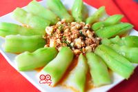 豆酥麻辣豆腐燴絲瓜