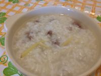 【吳双の月子料理】薑絲牛肉粥