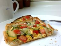 小烤箱料理-香蒜辣味田園脆吐司