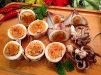 泡菜飯釀魷魚筒