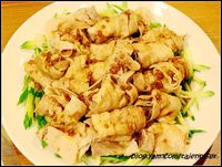 【蒜泥白肉】簡單，美味。