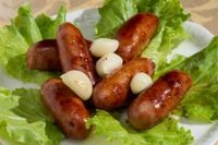 冷油煎樸活豬原味手切香腸