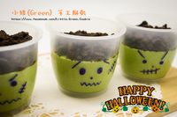 【萬聖節】可愛殭屍 巧克力抹茶奶酪 (懶人做法)