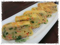 玉子燒~吻仔魚蔥蛋