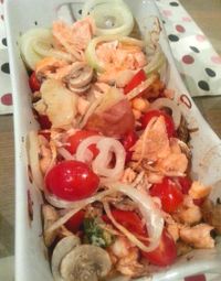 迷迭香烤鮭魚排