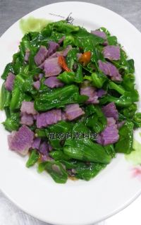 山蘇炒紫山藥