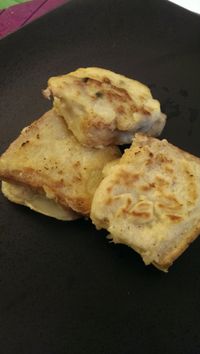 簡單"吐司鑲肉" ~~鮮香夠味,好吃極了