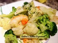 簡單美味－奶油蒜香蝦仁花棷菜