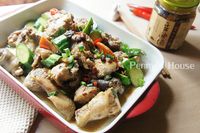 豆豉黃瓜燒雞