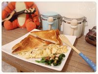 香腸起士蛋佐奶油吐司-上班族快速15分鐘早餐
