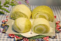 抹茶雙色饅頭(有奶香味)