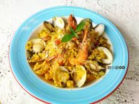 豪華海鮮黃金燉飯