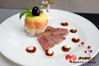 蜜香牛排佐彩米【家樂福廚神大賽】