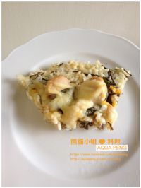 雞肉水雲米披薩｜熊貓小姐❤料理