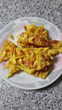 炸地瓜櫻花蝦餅