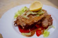 香煎紅椒洋蔥豬扒