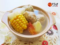 山藥時蔬貢丸湯【巧口手工丸子】