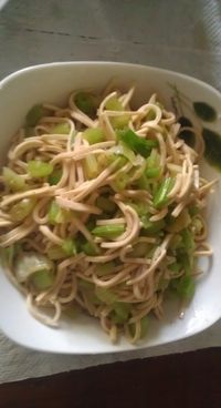 [素食料理]芹菜拌炒豆簽