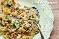 愛心奶醬鮪魚玉米義大利麵 - 情人節料理