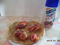 香蔥草莓蔥油餅--【草莓就愛鷹牌煉奶】