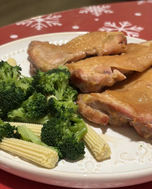 鹽麴柚香雞腿排