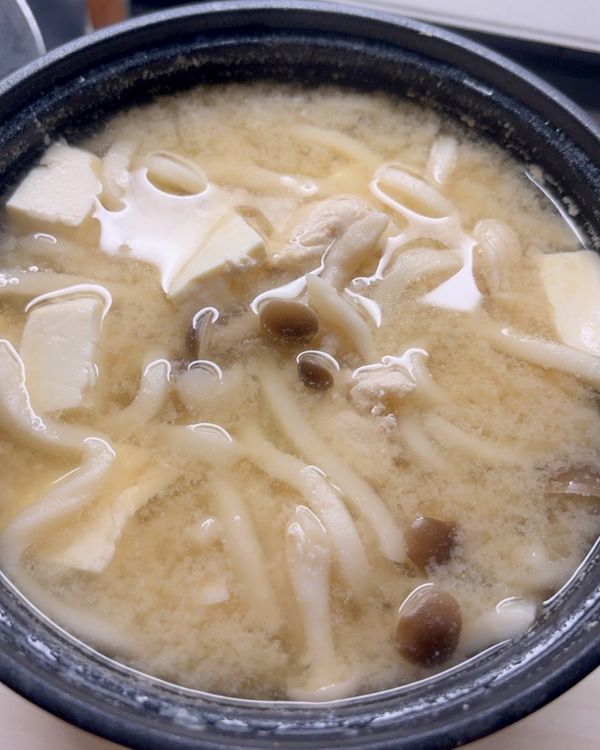 味噌雞柳烏龍麵