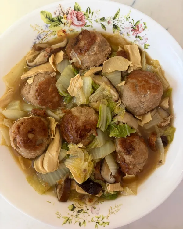 紅燒獅子頭（低脂火雞絞肉版）
