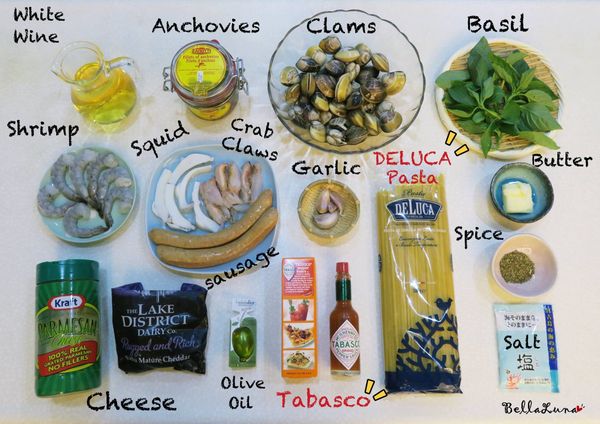 準備好所有食材。