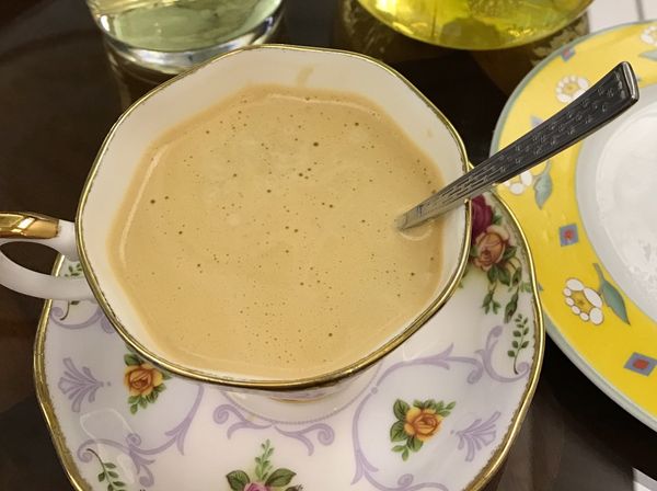 除了酒，飯後再來杯咖啡也不錯啊！
Enjoy a cup of coffee after meal.