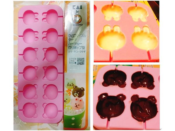 [外裹巧克力]
巧克力隔水加熱融化，模型內側裹一圈巧克力。