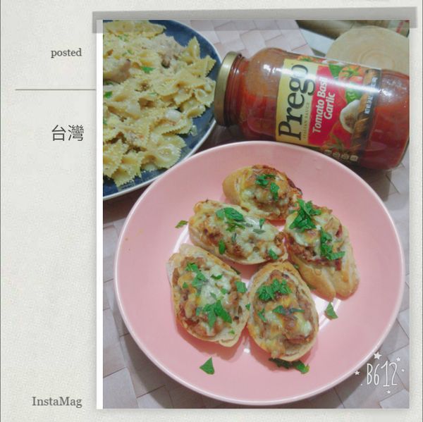 搭配義大利麵，就能在家輕鬆享受一餐囉～
PS:明明都做好肉醬了，怎還有一整罐完整的義大利麵醬拍完成照呢？
哈哈～因為普格義大利麵講是我家必庫存的食材啦😁