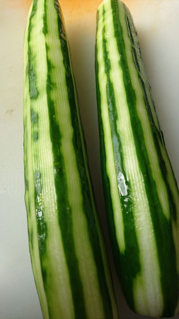 1.徹底洗淨魚身, 擦乾備用
2.小黃瓜去皮, 切成條狀備用