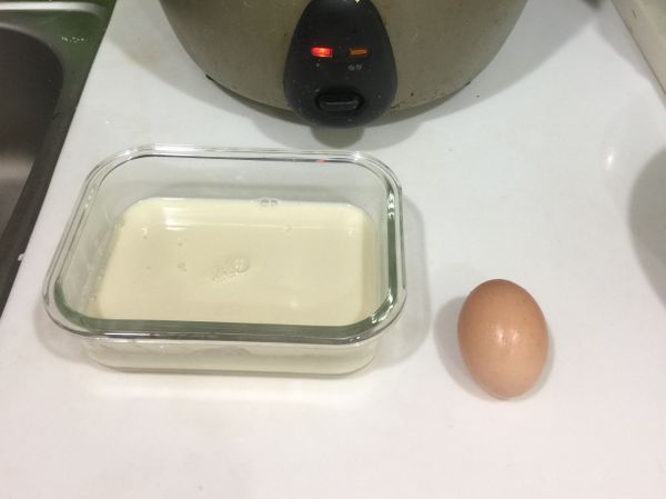 食材：豆漿200cc、雞蛋1顆