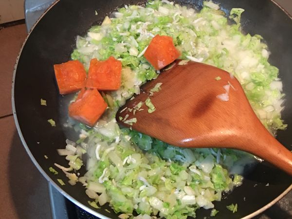 這次我另外加了前次做的紅蘿蔔泥