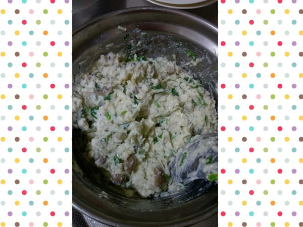 將所有的材料攪拌均勻