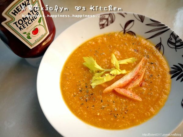 這道湯品在早、中、晚餐、宵夜都超適合食用，酸甜自然好鮮美的濃湯，你也可以為家人做出這道幸福料理唷～