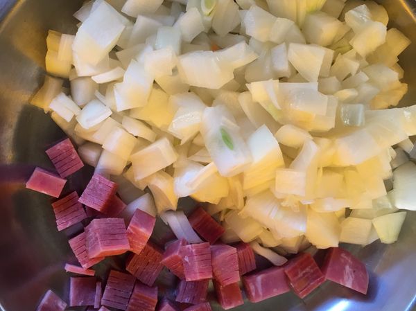 洋蔥火腿切丁