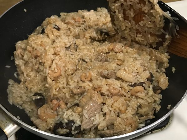 最後加入麻油拌勻