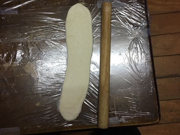 鬆弛一陣子後在桿捲第二次    桿到跟桿麵棍差不多長