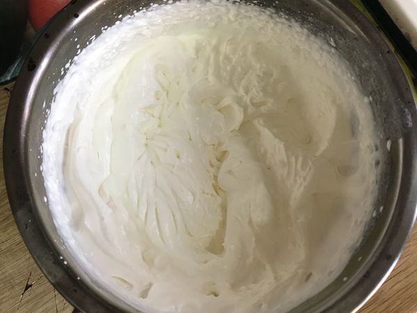 打發後的奶油