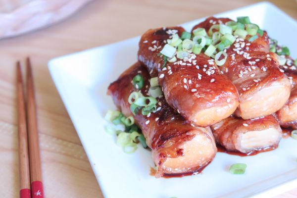 盛盤的時候在撒上蔥花和白芝麻~~美美的^^