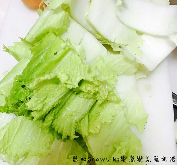 白菜切段