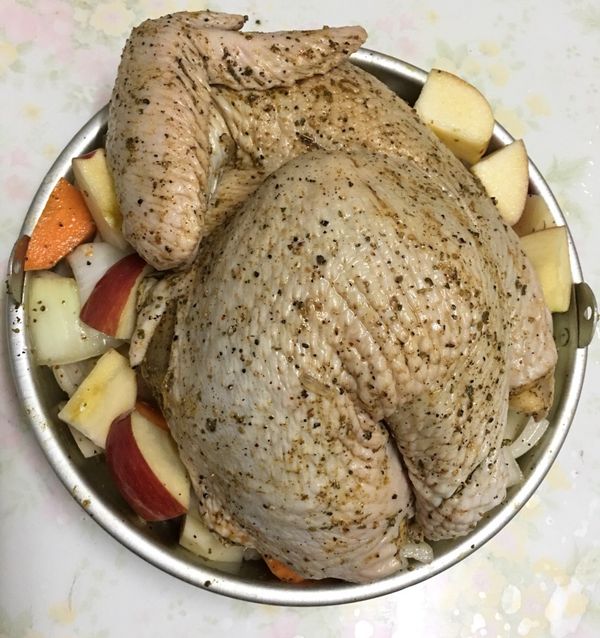 雞肉擺在最上面