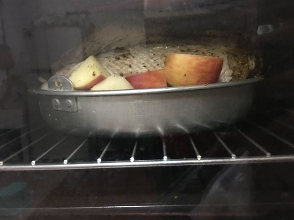 放入烤箱中200~250度烤