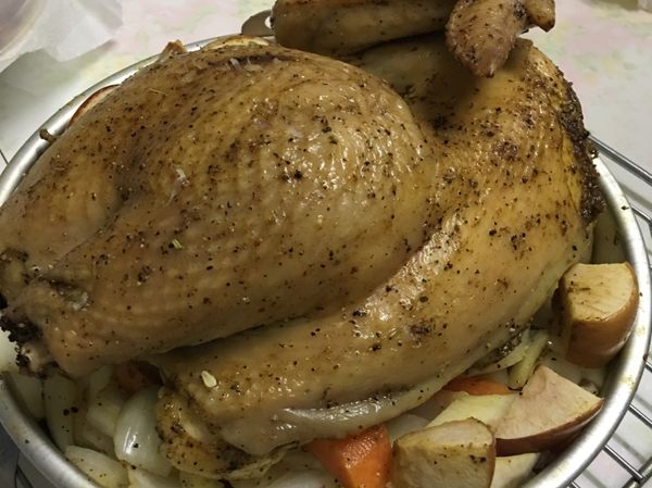 烤至上色時用刷子刷上蜂蜜檸檬醬
(蜂蜜➕檸檬而已，酸甜度依照個人喜好)