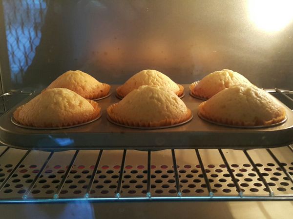 即將完成時會稍微縮一點
時間到立刻出爐，不用敲囉~