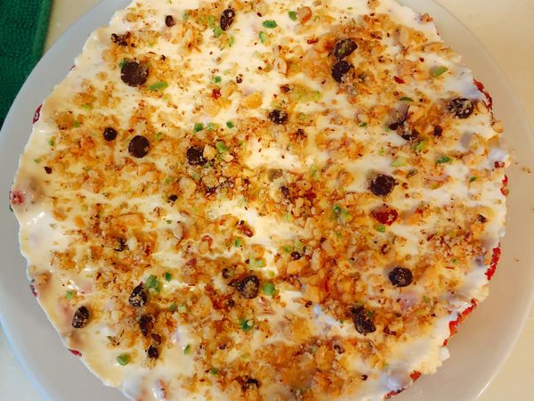 堅果打碎直接灑上去 隨便你要放什麼～