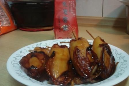 湯汁收乾即可取出放涼切塊