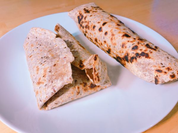 健康蔬菜捲完成。